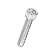 50pcs Socket Head Cap Screws - [#8-32 x 7/8"] 304 Stainless Steel, Silver