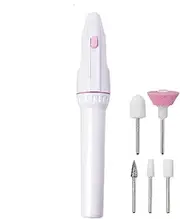 Electric Nail Drill - Cordless Nail File Machine | Manicure Supplies Pedicure Kit, Hand Foot Care Tool Battery Operated for Home & Salon Use