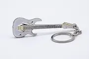 [Gifticuffs] Steve Vai Signature Ibanez JEM7 Electric Guitar polished silver-plated keyring