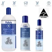 Fidos Everyday Shampoo 250ml 500ml 1L Dog Cat Pet Soap Free Hypoallergenic