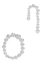 Completedworks Glade Rhodium-plated Drop Earrings - Silver ONE SIZE