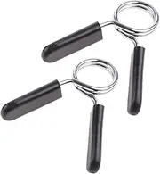 XFUYI 1 Pair 25mm Dumbbell Clamps Spring Collar Clips Gym Weight Dumbbell Lock Standard Lifting Great Metal