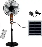Floor Fans/Solar Fans/Camping Fans, Solar Oscillating Standing Fan, Rechargeable Mobile Fan, For Bedroom, Study Or Outdoor(A)