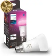 White and Colour Ambience A60 75W 1100 Lumens Smart Bulb with B22 Fitting