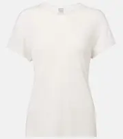 [Toteme] Toteme Knitted silk T-shirt AU 14 white
