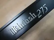 For McINTOSH MC275 AMPLIFIER LOGO EMBLEM BADGE BLACK+BRUSHED - REPRODUCT DIY