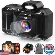 Nawchedo Digital Camera, 4K 48MP HD AutoFocus Camera with 32G SD Card Digital