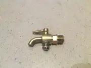Bent Nose Drain Tap PTFE Sealed 1/8 BSP Thread British Made.