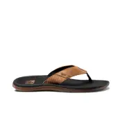Reef Men's Santa Ana LE Flip Flops - Black/Tan NWT