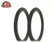 2 ALTA DURABLE BICYCLE WIRE BEAD TIRES 20 x 1.50 BLACK SMOOTH/SLICK TREAD.