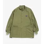 【HILLS】NEEDLES S.C. ARMY SHIRT - BACK SATEEN 軍綠 襯衫 外套 立領 棉麻