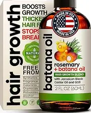 Batana Oil for Hair Care - 100% Pure, Organic, Cold-Pressed, Unrefined Batana Oil from Honduras by Dr. Sebi - Natural, Vegan Oil for Strong Roots and Thick Hair - Hair Oil