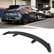 For Mazda 3 Fastback Carbon Fiber Car Rear Hatch Trunk Spoiler Lip Wing GT Style (for: Mazda)