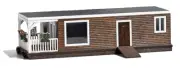 Busch HO Houseboat Laser-Cut Wood Kit 5-1/2 x 1-3/4 x 1-1/2in 14 x 4.5 x 3. 1440