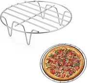 Jocyshop Air Fryer Accessories | 6/ 7/ 8 Inch Stainless Steel Multi-purpose Air Fryer Rack | Round Baking Cooling Steaming Rack for Lifting Food in Pots, Fits Air Fryer Pressure Cooker (6 Inch)