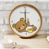 在飛比找蝦皮購物優惠-【Rilakkuma 拉拉熊】甜蜜時光靜音掛鐘時鐘