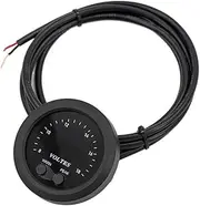 MGAVATPNPY Universal 52MM S-Series Volts Gauge Voltmeter Meter Ultra-Thin Round with Red Light LED Display Boost Meter