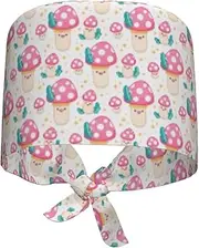 [Aoojanu] LGBT Pride Transgender Pride Breathable Scrub Hat for Nurses & Doctors Adjustable Working Cap with Moisture-Wicking Fabric