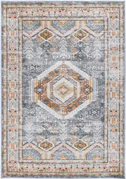 Provence Interlocking Grey & Terracotta Rug