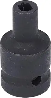 Tap Socket 1/2 in Drive M6, Chrome Molybdenum Steel Impact Socket, Tapered Square End with Spring Detent Ball, Torsion Design for Automotive