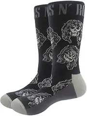 Guns N' Roses Socks Skulls Monochrome Official Unisex Black UK Size 7-11 UK Size 7-11