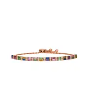 Le Vian Rainbow 14K Rose Gold 3.18 ct. tw. Diamond & Tsavorite Bolo Bracelet