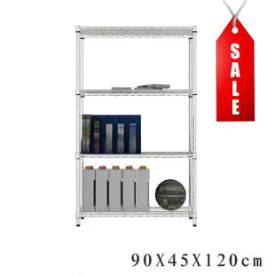dayneeds 輕型四層置物架90x45x120公分(電鍍)鐵力士架 收納架 廚房架 置物櫃