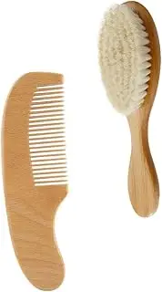 BESPORTBLE 1Set Shampoo Brush and Wool Comb Gentle Bath Brush for Scalp Cleaning Ergonomic Handle for Newborns and Care Kit