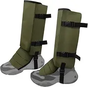 [Generic] Snake Gaiters for Hiking Lightweight and Breathable Snake Proof Leg Sleeves Adjustable Snake Bite Proof Boots for Men and Women Snake Proof Gaiters Green