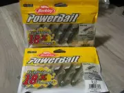 2 Packs Berkley PowerBait Soft Fishing Lures 3" Sick Fish Green Penny Color