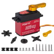 Steering Servo 25KG for 1/8 1/10 RC Car Boat Robot Metal Gear IP67 waterproof