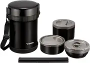 SL-GH18-BA Heat Insulation Lunch Box Stainless Steel Jar, Black