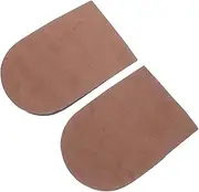 Ipetboom 1 Pair Shoe Inserts for Height Suede Invisible Insoles Brown Height Lift Insoles Rubber Height Increase Insoles