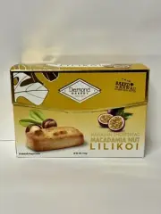 Diamond Bakery Hawaiian Macadamia Nut Lilikoi Shortbread Cookie 10ct Box x1