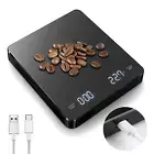 Digital Coffee Scale with Timer,Rechargeable Kitchen Food Coffee Scale, 3Kg/0.1G