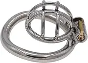 Stainless Steel Chastity Device Chastity Lock Men'S Penis Lock Cage Short Hollow Cock Cage Chastity Cage Male Masturbation Sex Toy