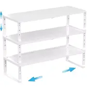 Wobmmi Expandable Spice Rack Kitchen Cabinet Shelf Organizer, Stackable Stora...