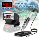 Portable Cordless Electric Soldering Iron Station Solder kit Fit For Makita 20V