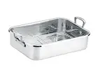 NEW Scanpan Impact 18/10 S/Steel Roasting Pan W/Rack 48cm x 31cm! (RRP $215)