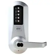 Kaba 5021BWL-26D-41 Cylindrical Pushbutton Lock with Lever Bic Ko Us26D,...