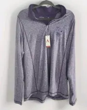 NWT Antigua Performance Mens XL Purple TPC Ohio 1/4 Zip NEW