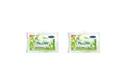 2PK Jason Firm Feel Soft Rectangle Sleeping Pillow Cushion w/ Bamboo Cover White