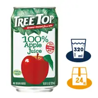 在飛比找PChome24h購物優惠-《Treetop》樹頂蘋果汁320ml*24入