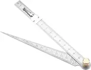 Stainless Steel Welding Taper Feeler Ruler 1 to 15mm, Clearly Marked Graduation, Simple Structure, Fine Workmanship, Measure Inner Diameter