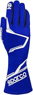 sparco FIA 8856-2018-DC.409.24-G Certified Racing Gloves Land+ Electric Blue Size 08