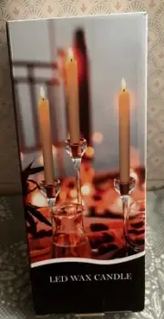 led real wax flameless candles W/remote NEW