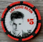 $5 Las Vegas Hilton Michael Buble Casino Chip - Uncirculated