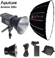 Aputure Amaran 200X S Series 2700-6500K LED Video Light + Aputure Light Dome SE