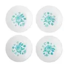 The Pioneer Woman by Corelle 4-Piece Appetizer Plate Set, Evie, Teal