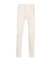 Jacob Cohen Nick Mid-Rise Slim-Fit Trousers 37,32 White